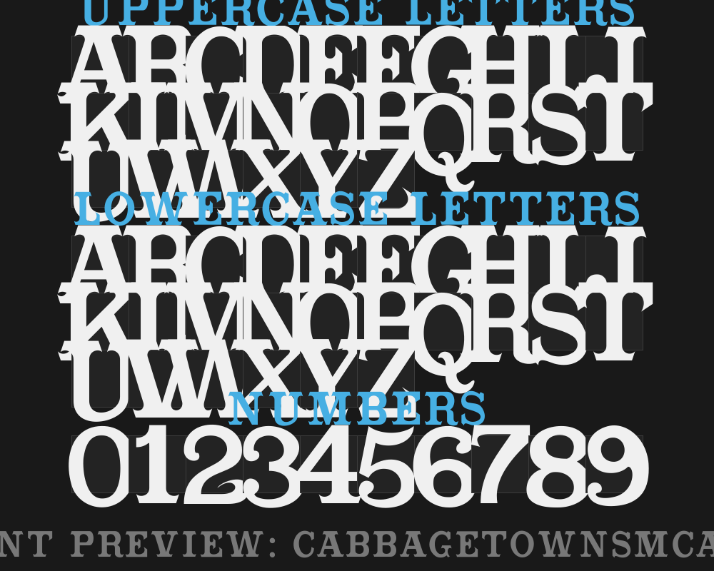 cabbagetownsmcapsPreview