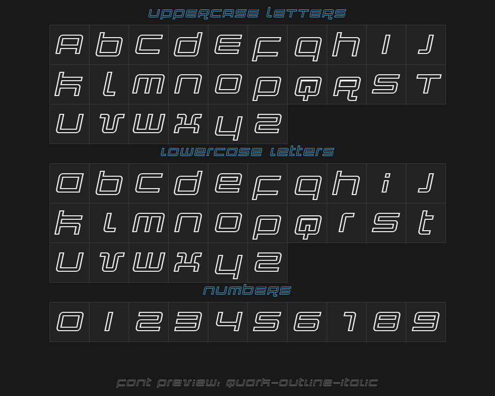 quark-outline-italicPreview