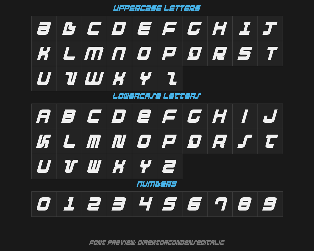 direktorcondenseditalicPreview