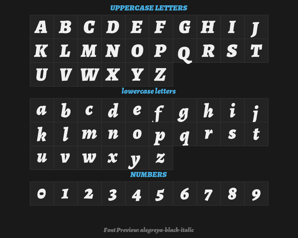 alegreya-black-italicPreview
