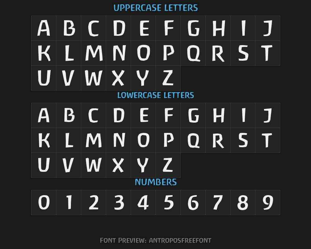 antroposfreefontPreview image