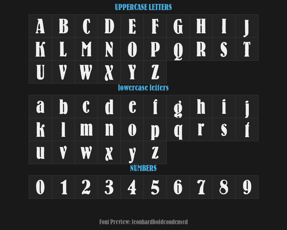 leonhardboldcondensedPreview
