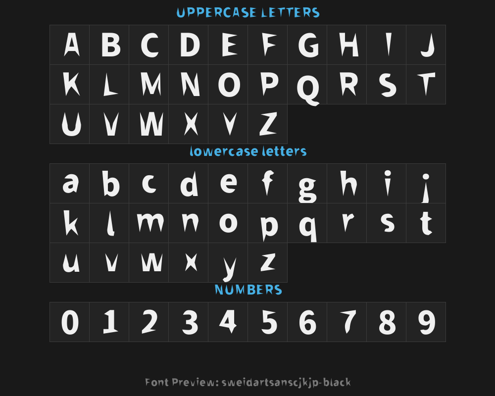sweidartsanscjkjp-blackPreview