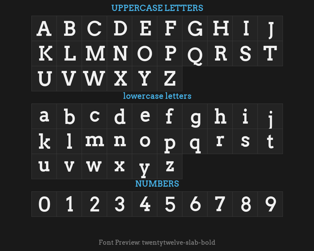 twentytwelve-slab-boldPreview image