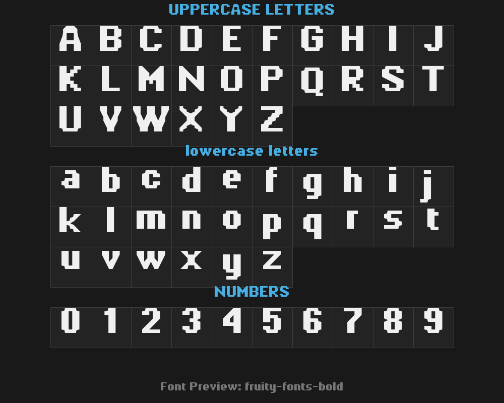 fruity-fonts-boldPreview