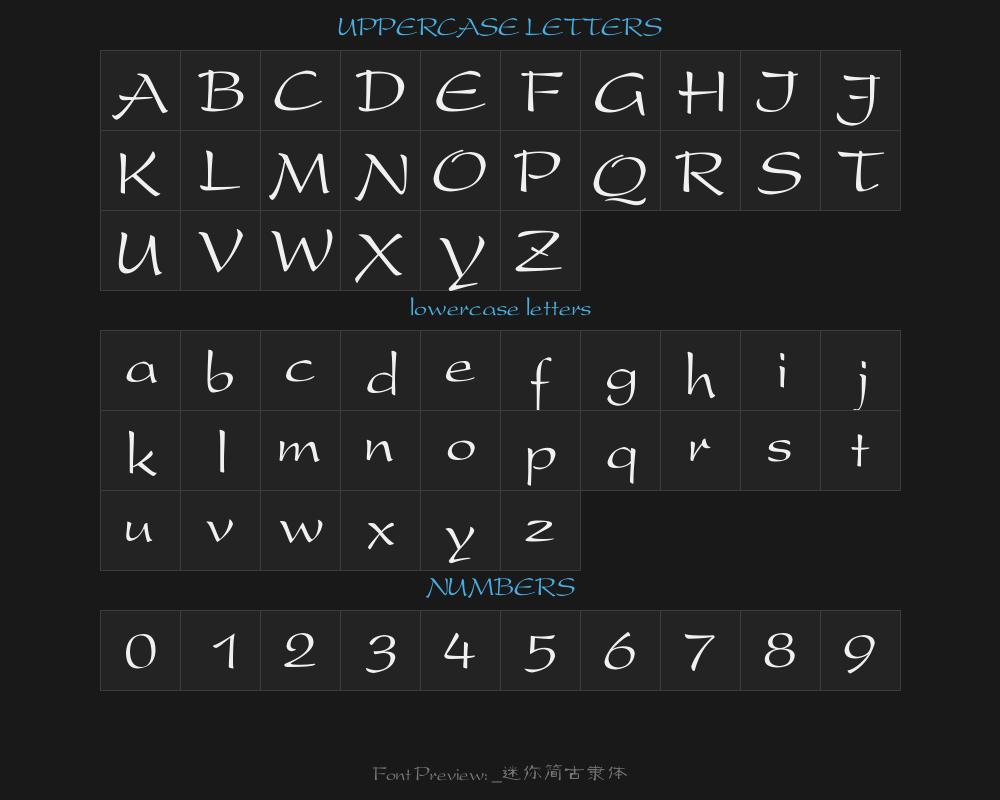 4237_ Mini Simple Ancient Clerical TypePreview