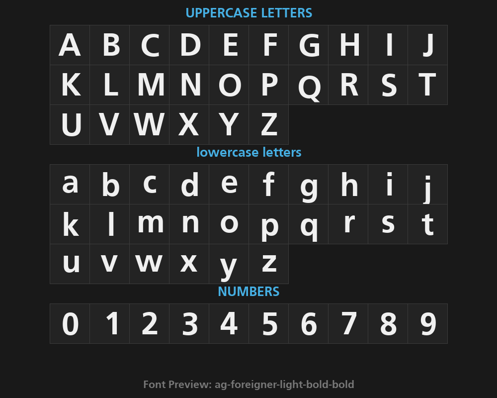 ag-foreigner-light-bold-boldPreview