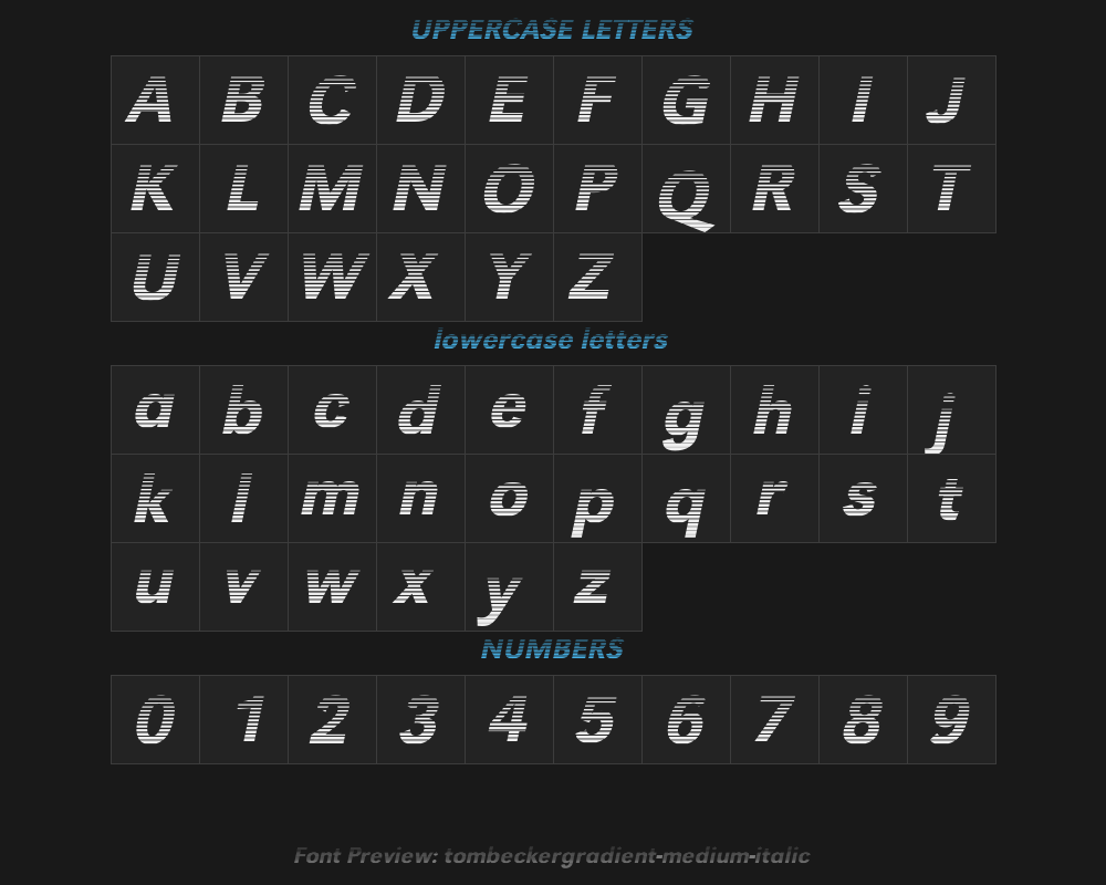 tombeckergradient-medium-italicPreview