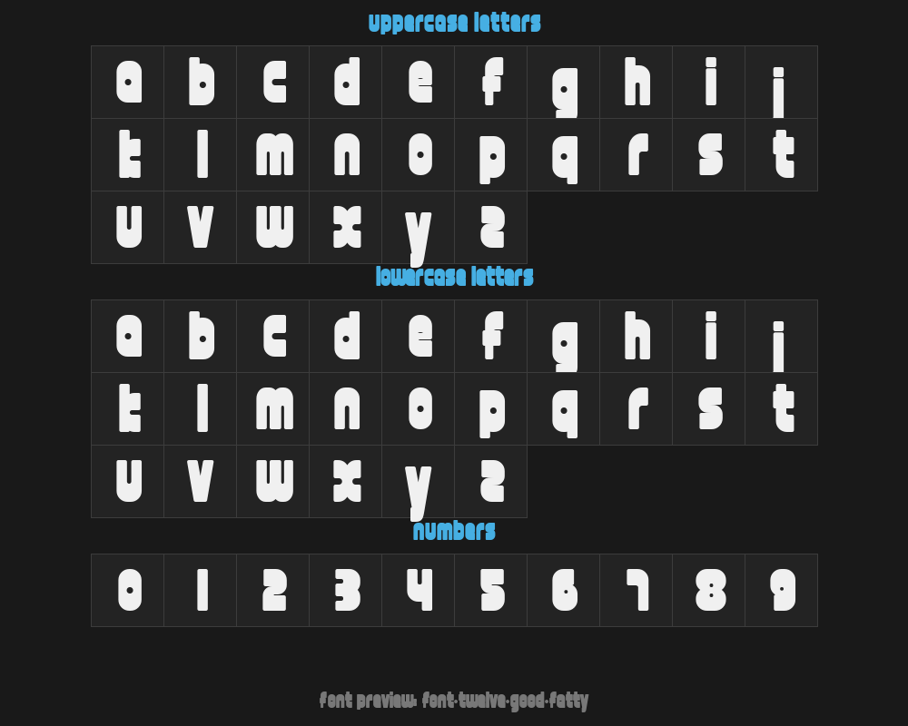 font-twelve-good-fattyPreview
