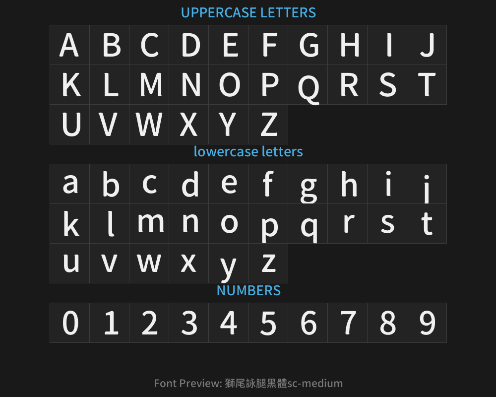 Lion-tailed Leg Ode Black Typeface sc-mediumPreview