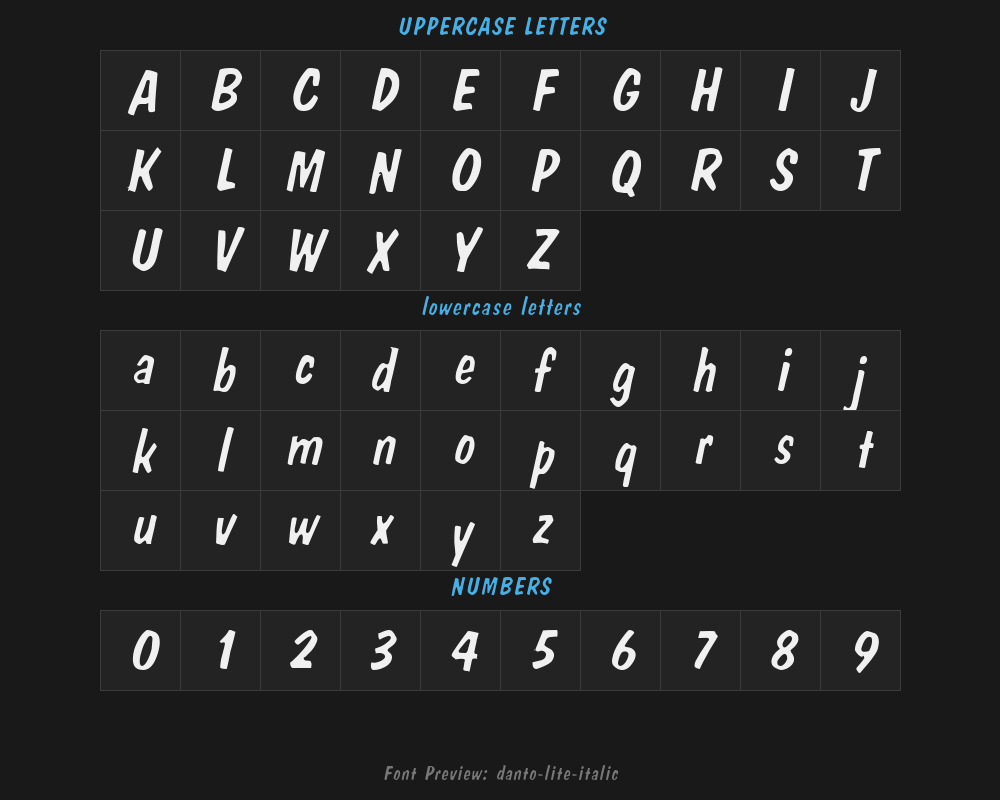 danto-lite-italicPreview