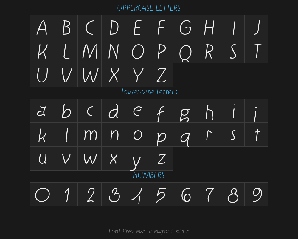 knewfont-plainPreview