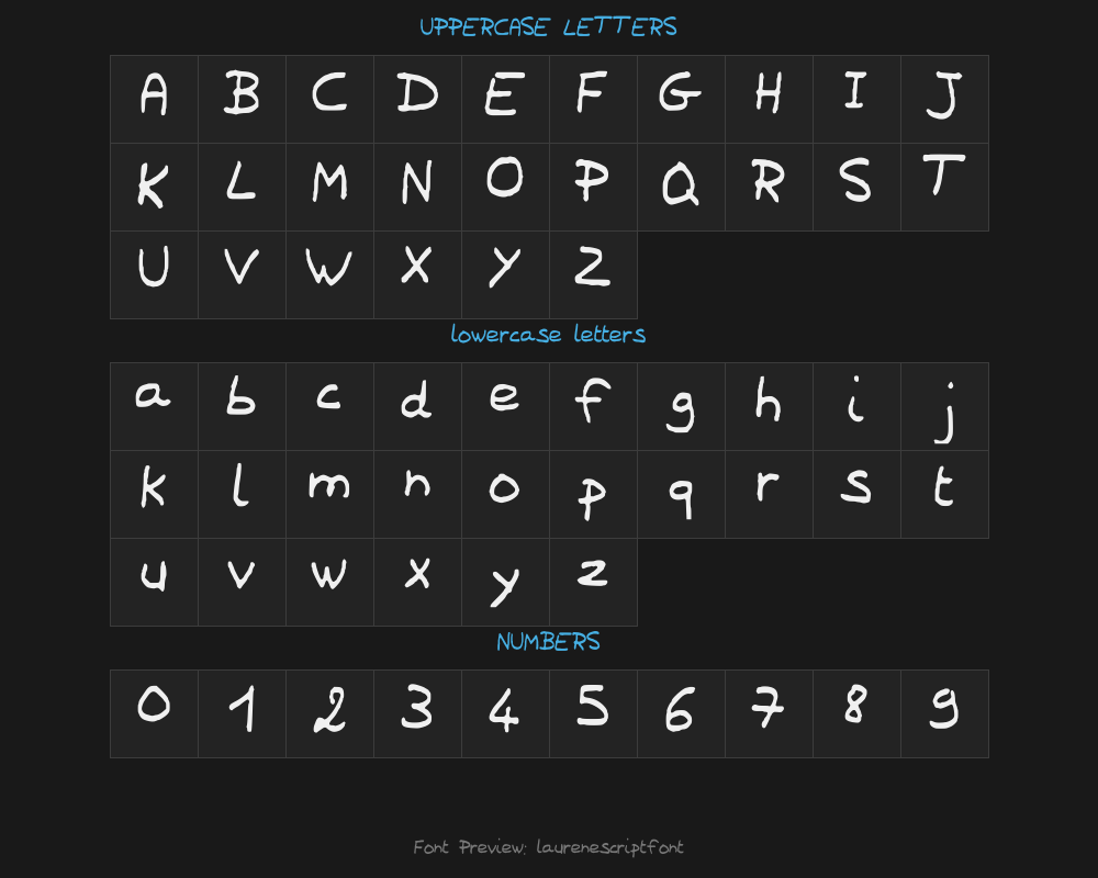 laurenescriptfontPreview