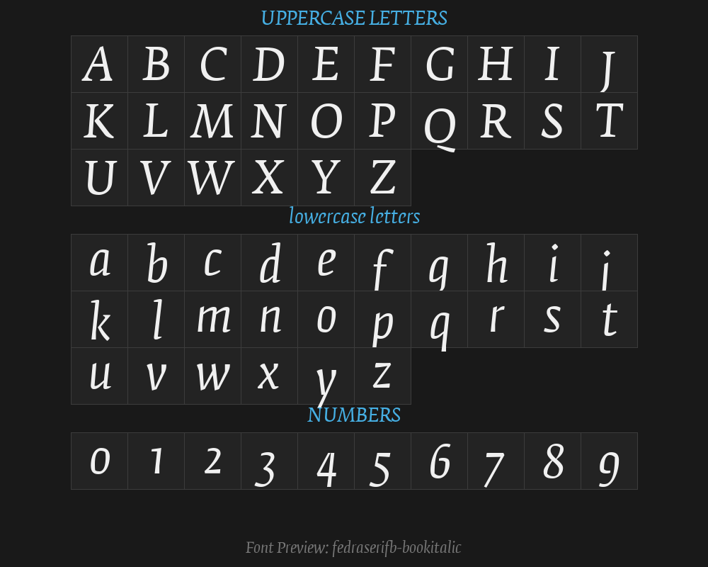 fedraserifb-bookitalicPreview