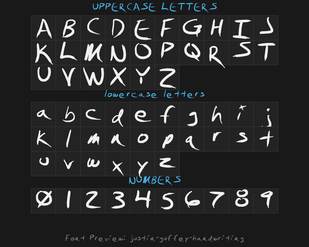 justin-guffey-handwritingPreview