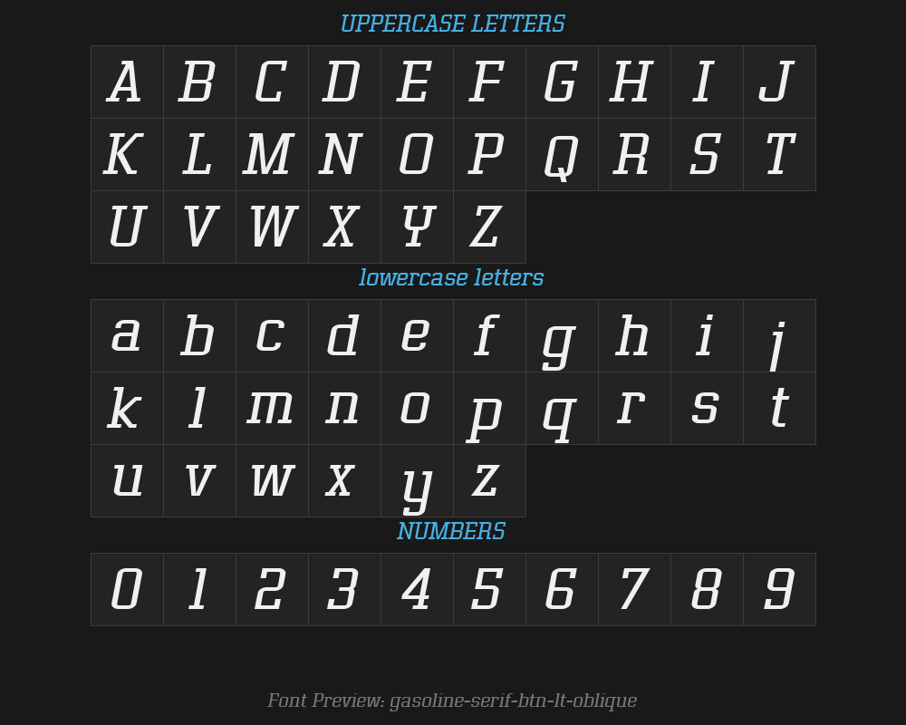 gasoline-serif-btn-lt-obliquePreview