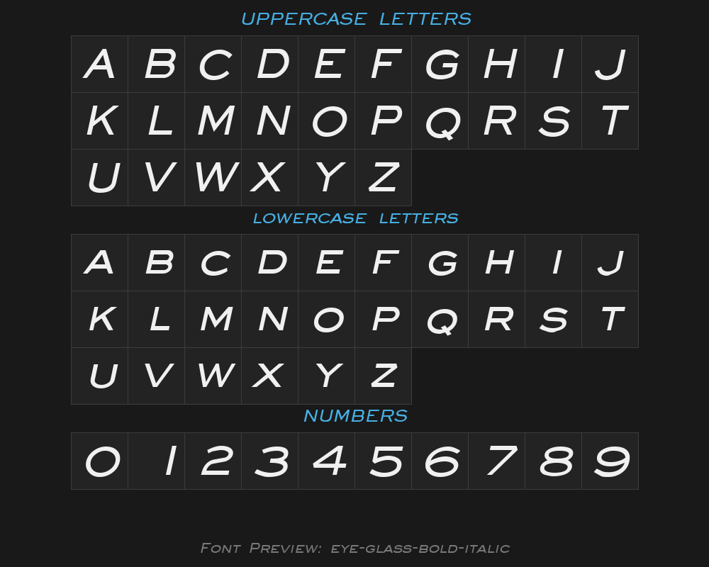 eye-glass-bold-italicPreview