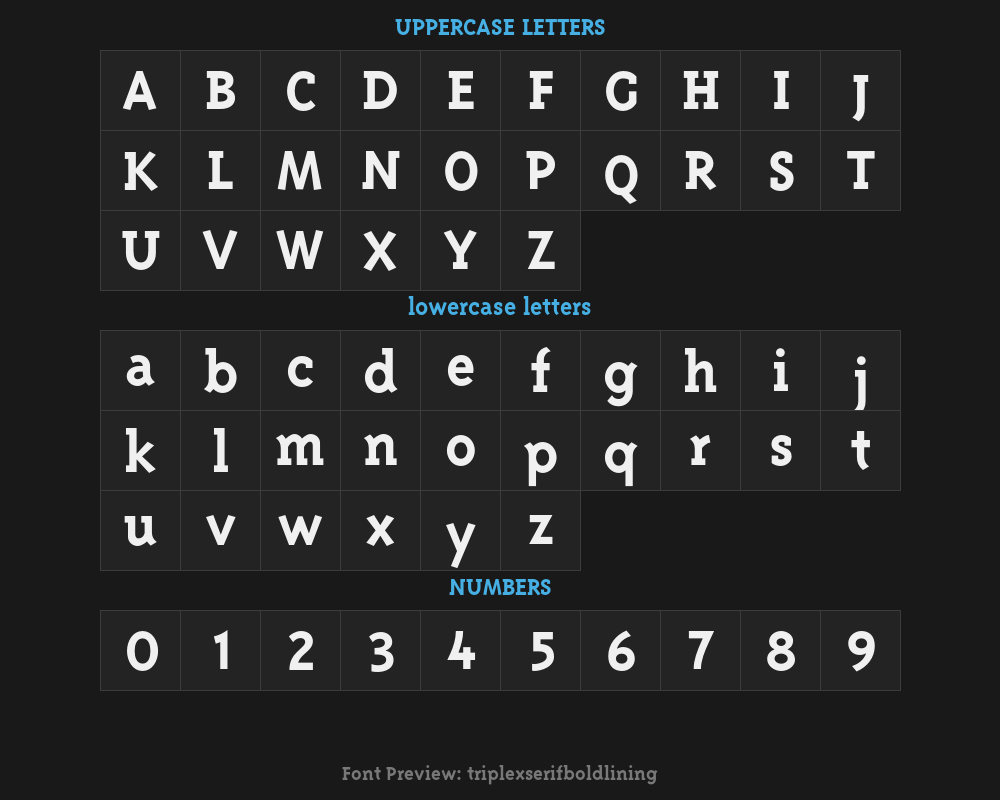 triplexserifboldliningPreview