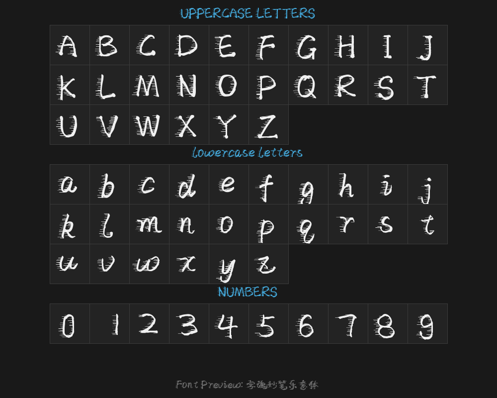 " "字 妙笔乐 体" .ttfPreview