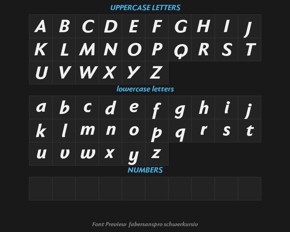 fabersanspro-schwerkursivPreview image