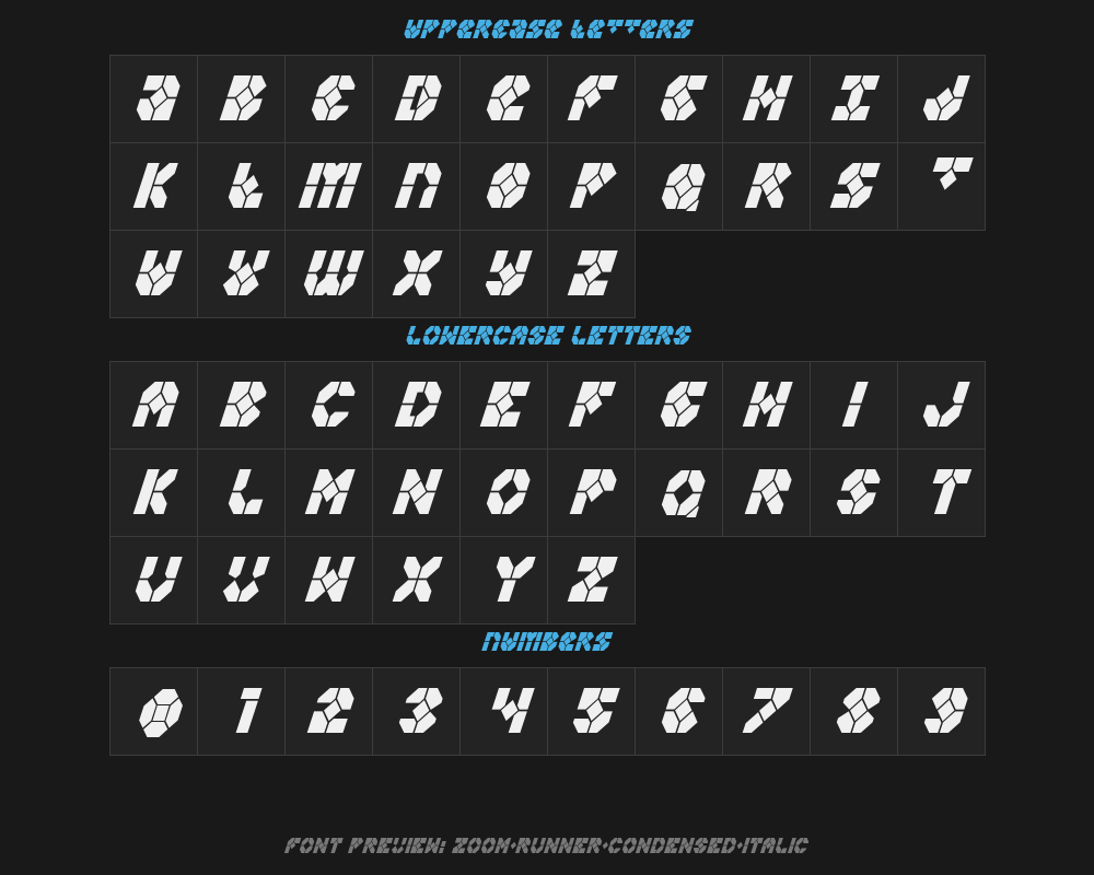 zoom-runner-condensed-italicPreview