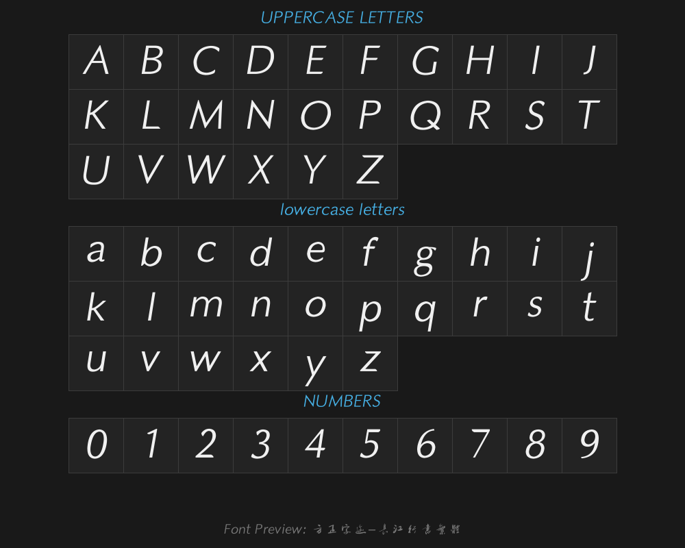 Square Handwriting - Changjiang Running Script Traditional TypePreview