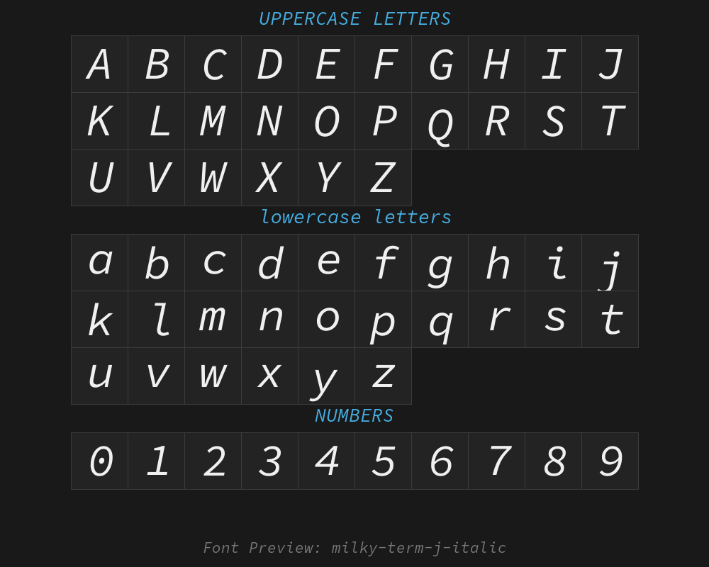 milky-term-j-italicPreview