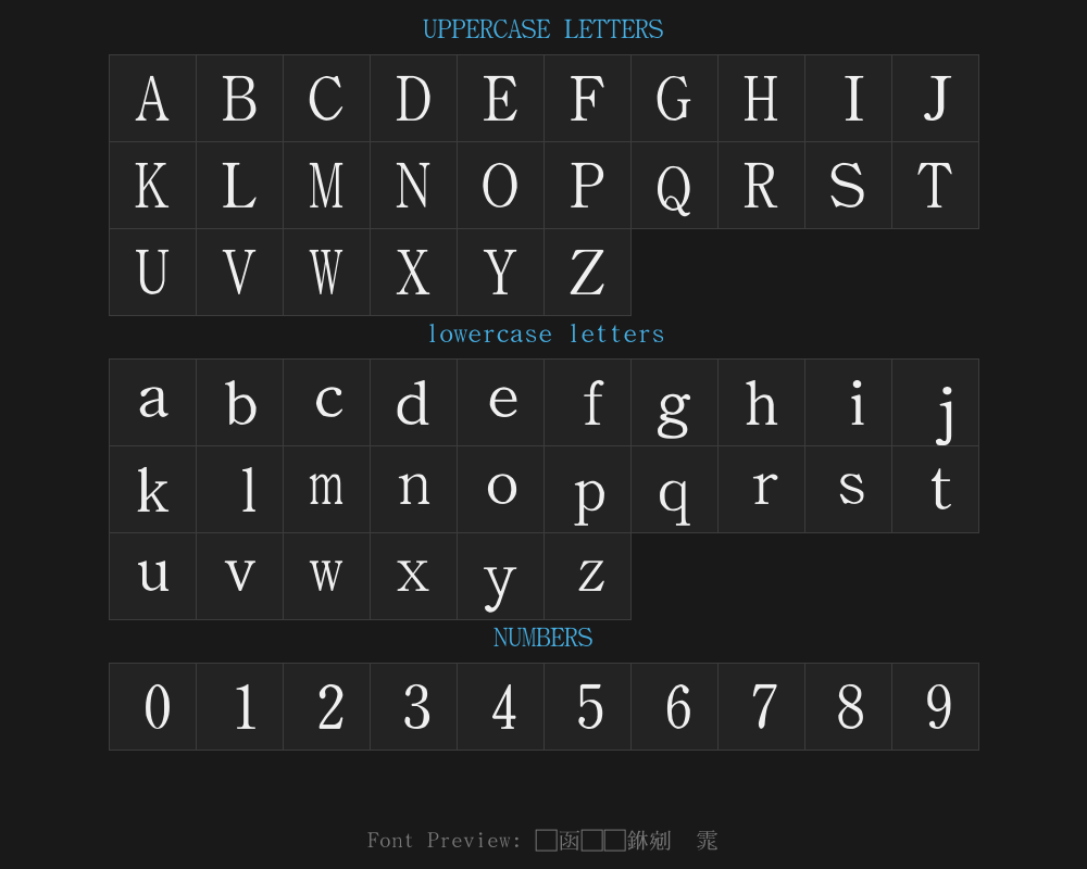 Quanzhen Zhongming typePreview