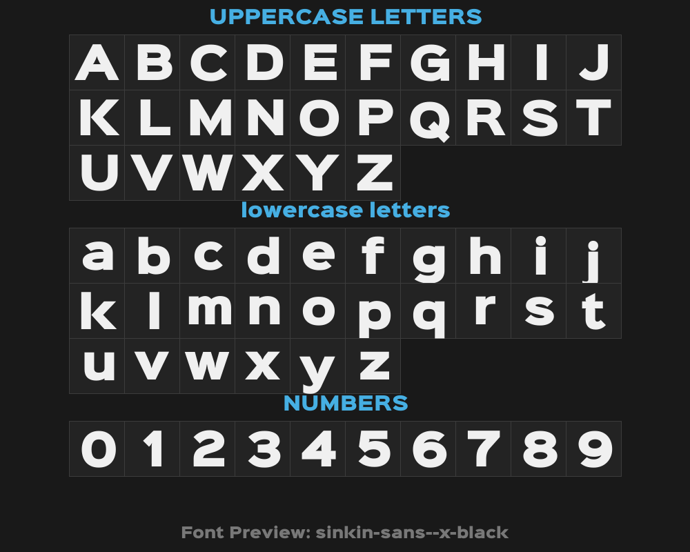 sinkin-sans-900-x-blackPreview image