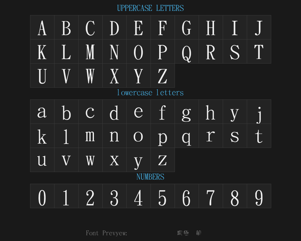 Jinmei Art and Craft TypefacePreview