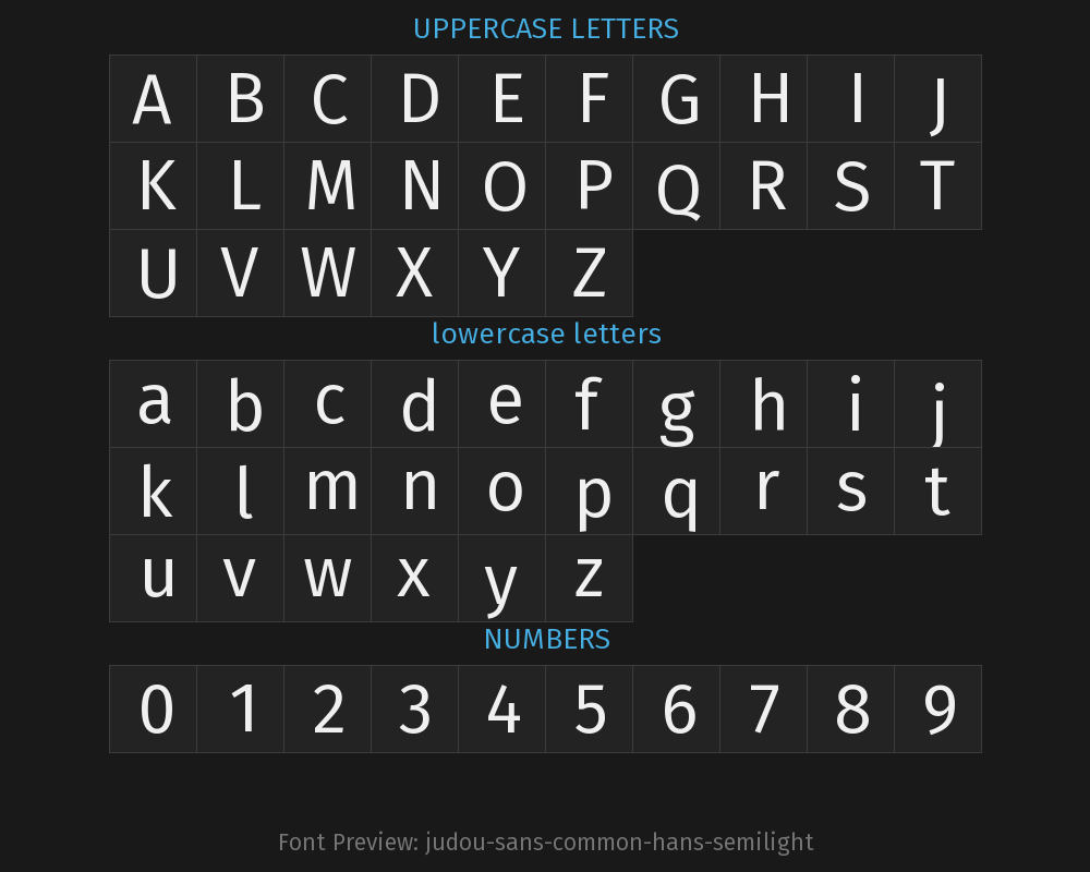 judou-sans-common-hans-semilightPreview