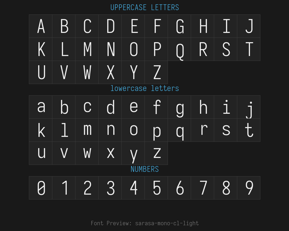 sarasa-mono-cl-lightPreview
