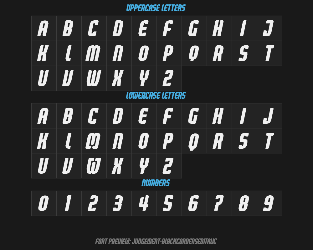 judgement-blackcondenseditalicPreview