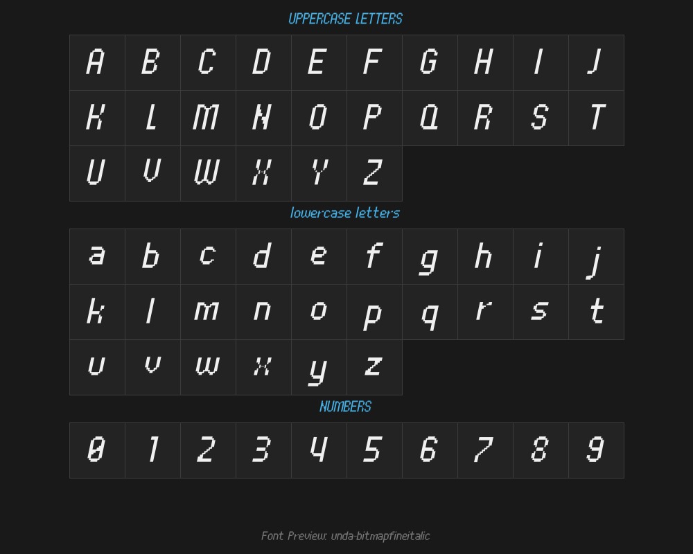 unda-bitmapfineitalicPreview