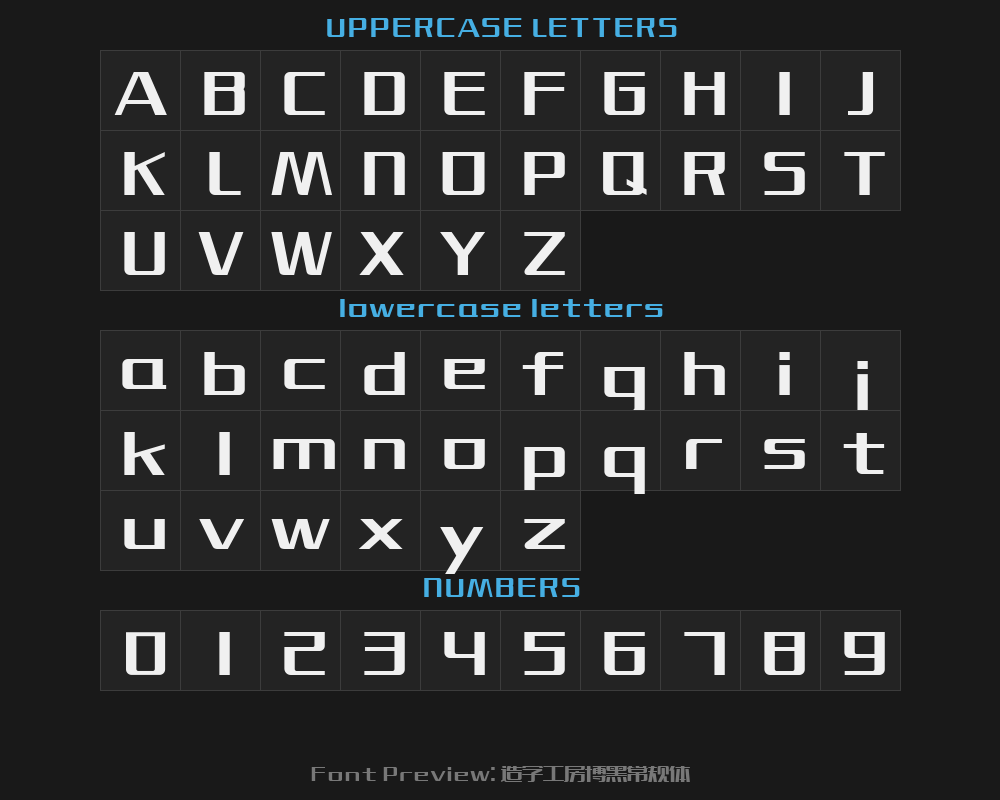 Zaozi Gongfang Bohei Regular TypePreview