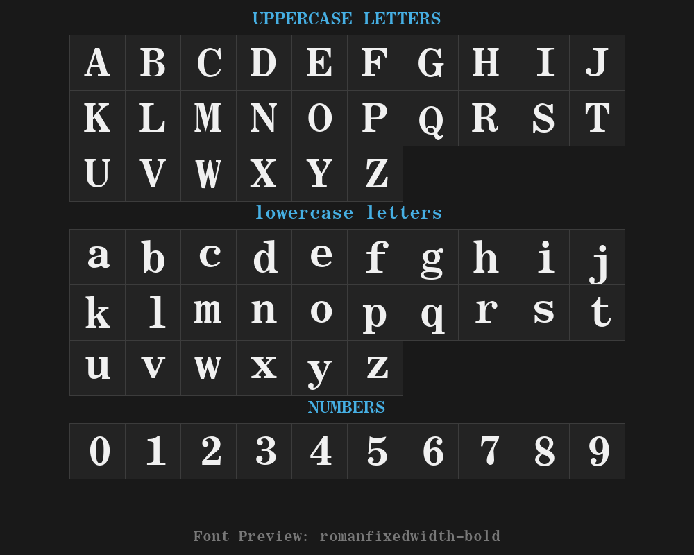 romanfixedwidth-boldPreview