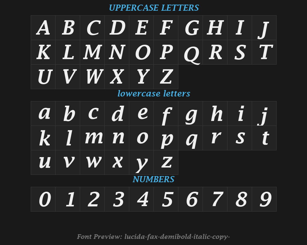 lucida-fax-demibold-italic-copy-3Preview