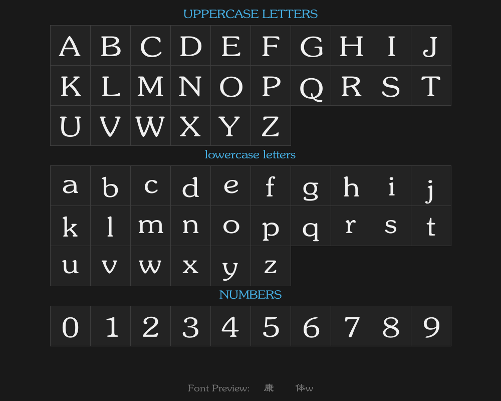 Huakang Clerical Script w7Preview