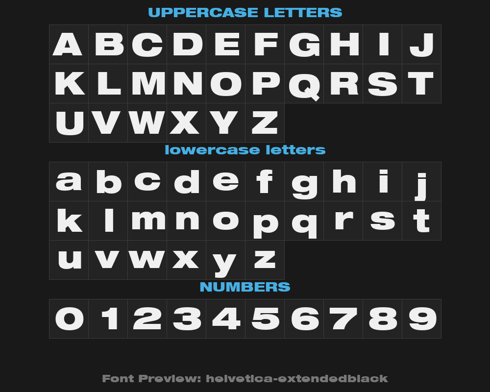 helvetica93-extendedblackPreview