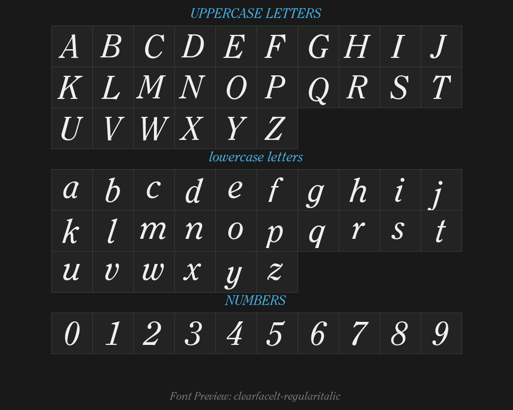 clearfacelt-regularitalicPreview