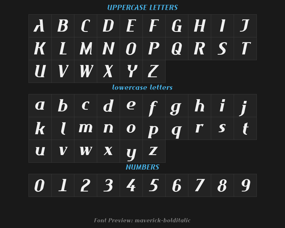 maverick-bolditalicPreview image