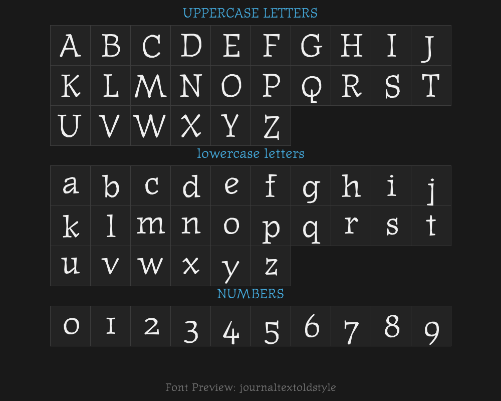 journaltextoldstylePreview