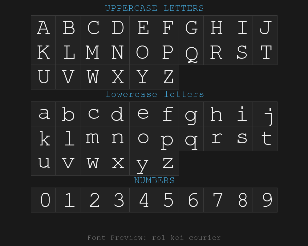 rol-koi8-courierPreview