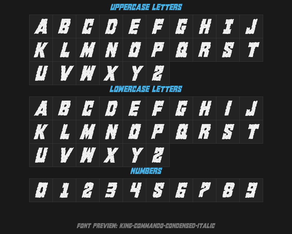 king-commando-condensed-italicPreview