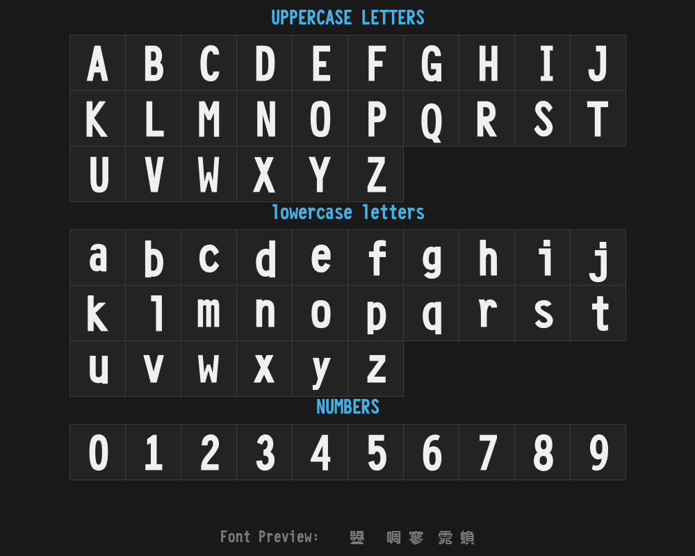 Wending New Special Black Typeface Traditional Type.ttfPreview