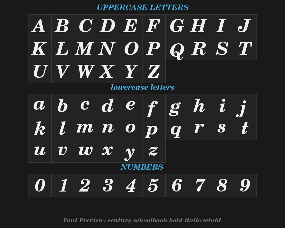 century-schoolbook-bold-italic-win95btPreview