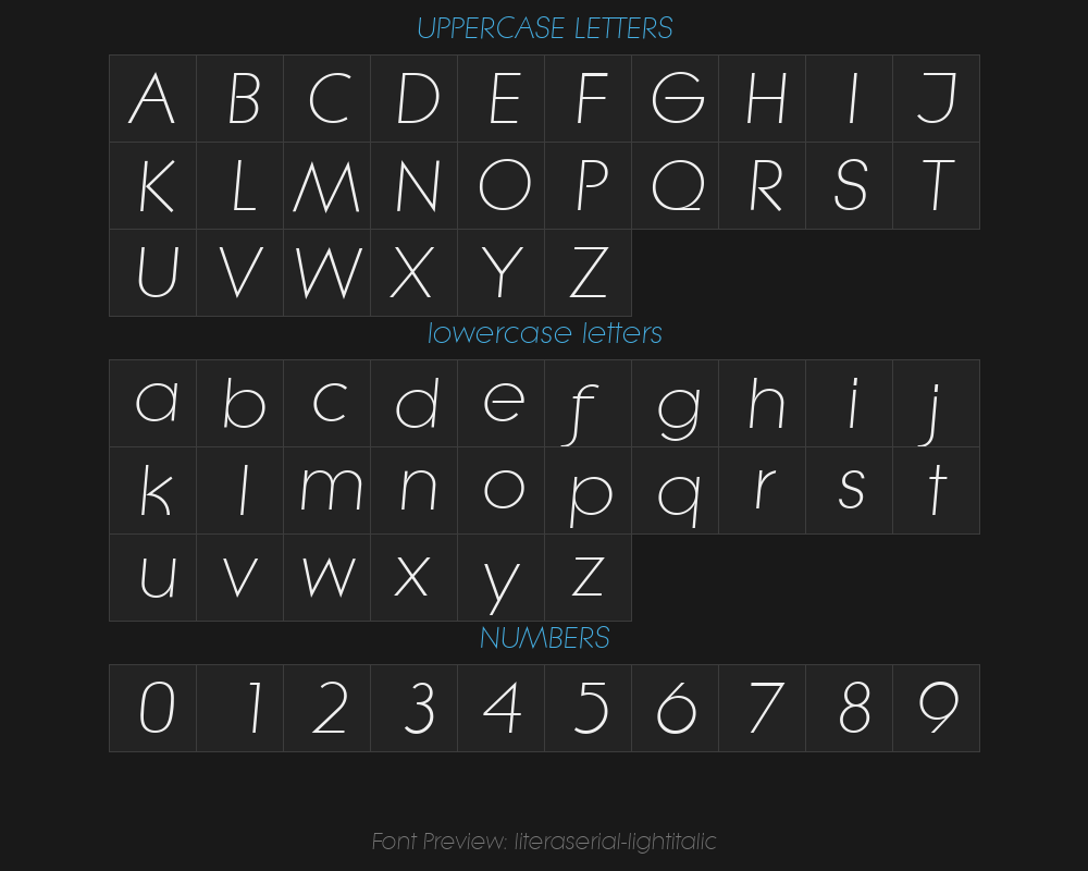 literaserial-lightitalicPreview