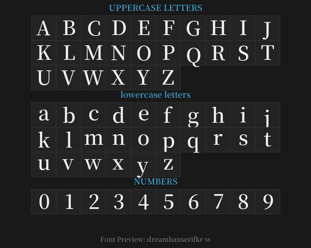 dreamhanserifkr-w13Preview
