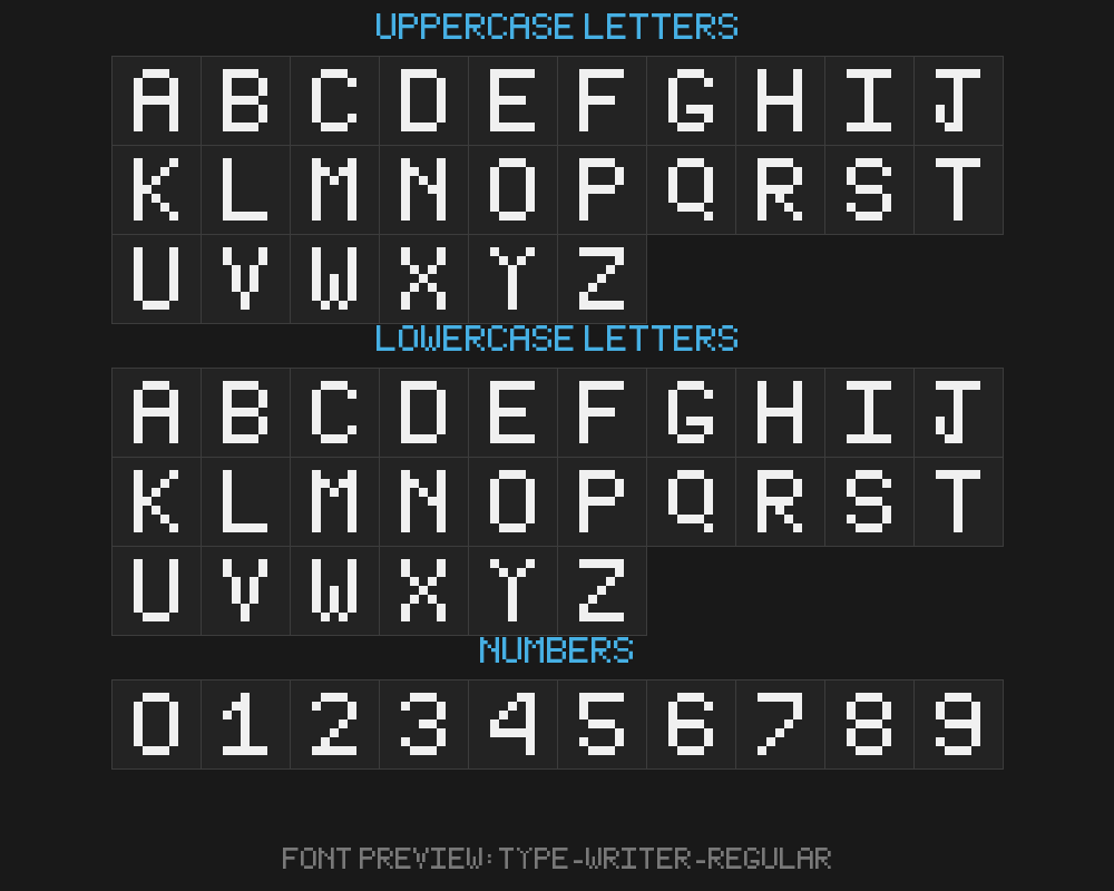 type-writer-regularPreview