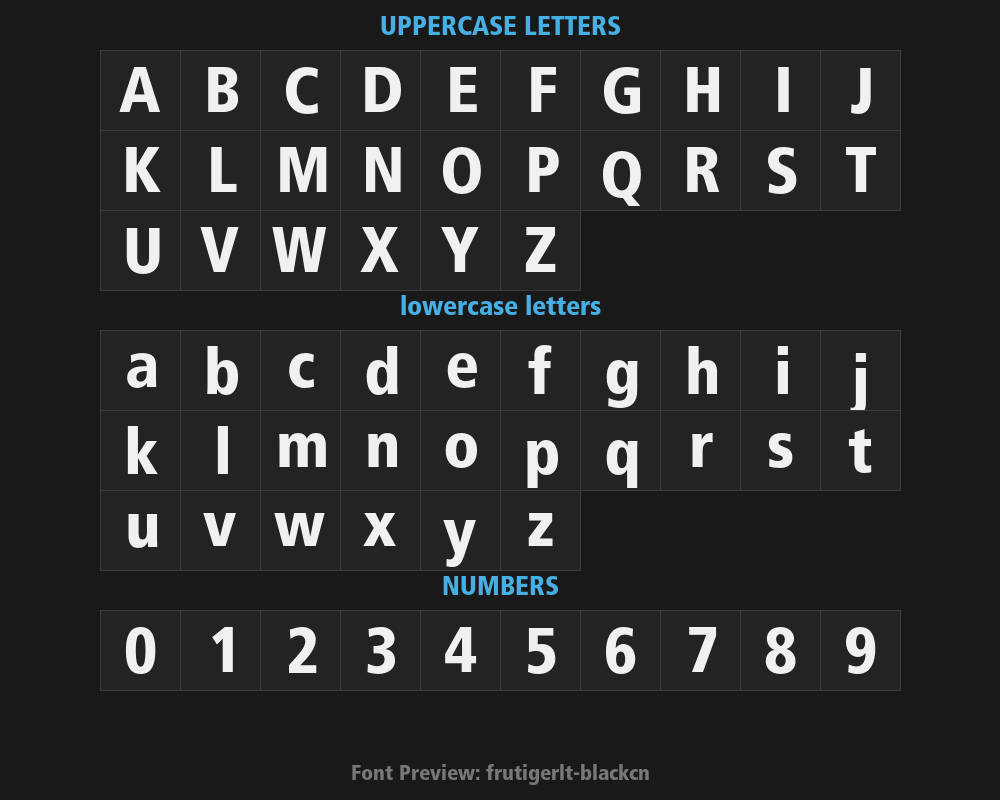 frutigerlt-blackcnPreview image